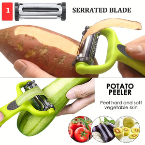3in1 Peeler Paring Knife Grater - Ultimate Kitchen Tool