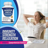 Magnesium Complex Supplement With Multiple Elemental Magnesium 90 Capsules