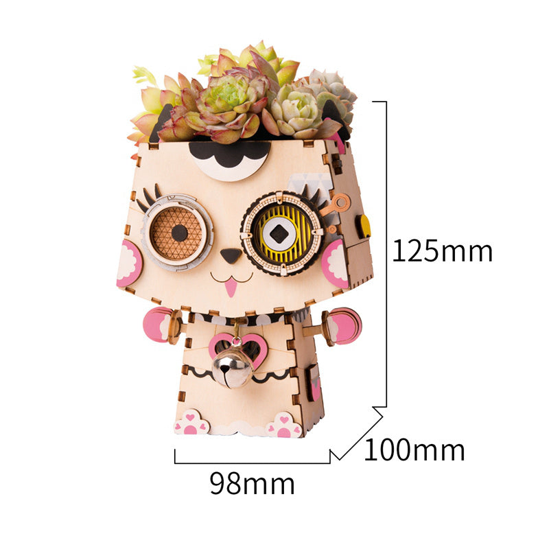 Handmade female assembly figure model toy