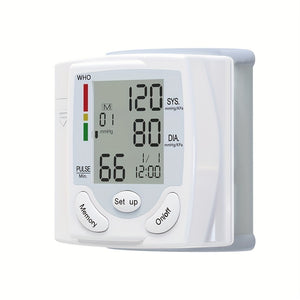 Wrist Electronic Blood Pressure Monitor, BP Sphygmomanometer