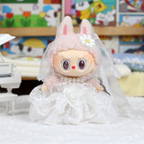 Labubu Pendant Doll Dress Wedding Dress