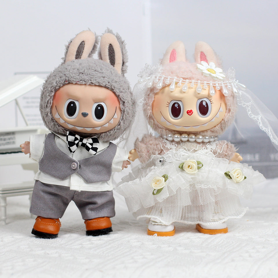 Labubu Pendant Doll Dress Wedding Dress