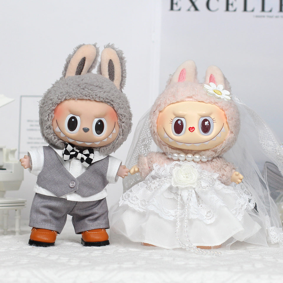 Labubu Pendant Doll Dress Wedding Dress
