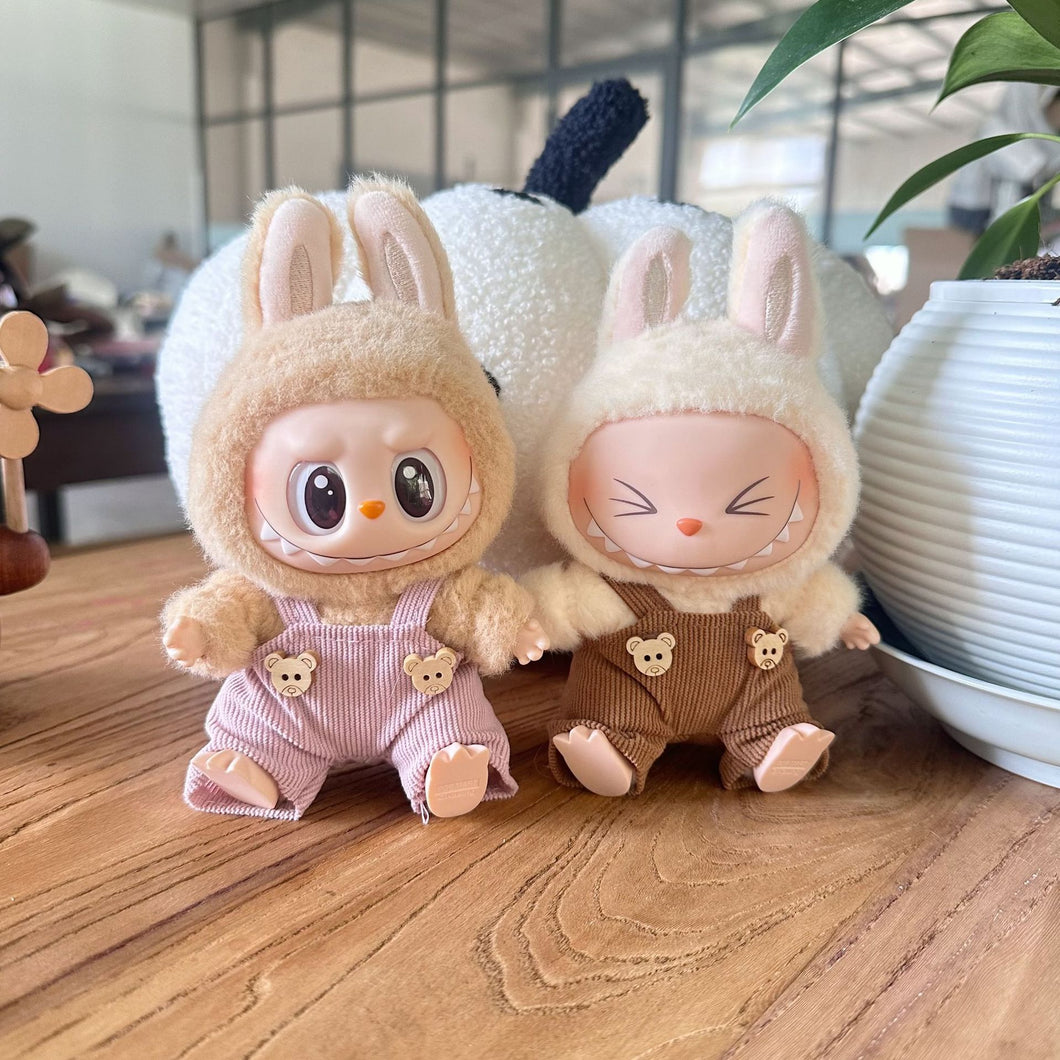 Labubu Doll Clothes Doll Overalls
