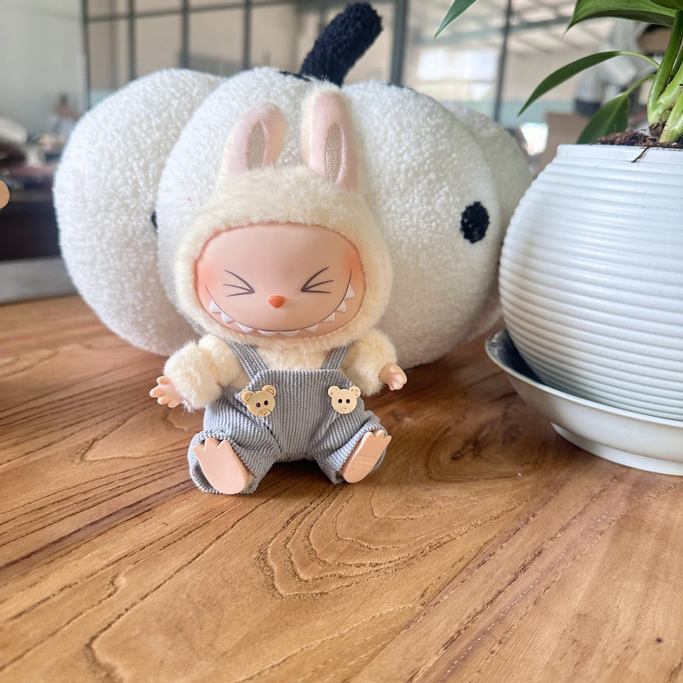 Labubu Doll Clothes Doll Overalls