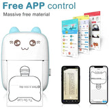 Portable Mini Pocket Printer With Wireless Inkless Printing For Photos