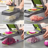 14/16 in 1 Multifunctional Vegetable Chopper Grate Food Handle Food