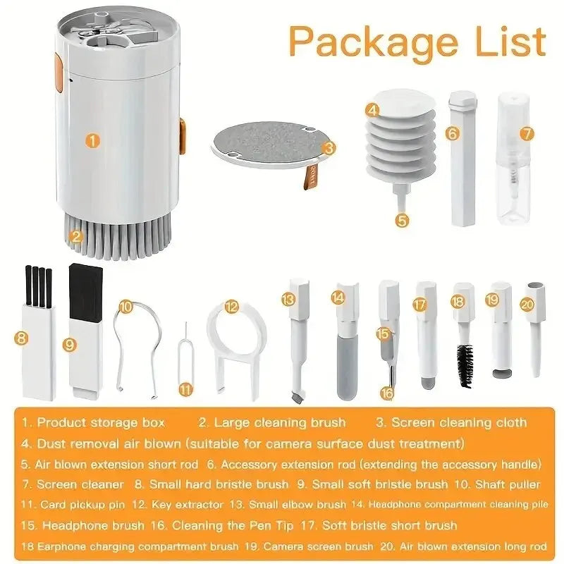 Cleaning Set 20In1 Multi-Function Keyboard Cleaner Cleaning Brush Kit
