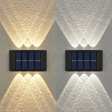 6LED Solar Lights, Outdoor Waterproof Atmosphere Wall Lamp,Up And Down