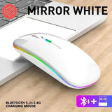Wireless Mouse Rechargeable Silent LED Backlit Mice PC Laptop Computer