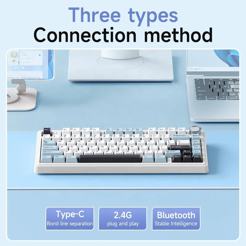 AULA F75 2.4G Wireless/Bluetooth/wired gaming keyboard