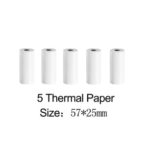 Portable Mini Pocket Printer With Wireless Inkless Printing For Photos