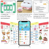 Portable Mini Pocket Printer With Wireless Inkless Printing For Photos