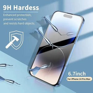 5Pcs Tempered Glass for iPhone 15 14 13 12 11 Pro Max Screen Protector