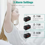 wooden alarm clock with Wireless Phone Charging Pad