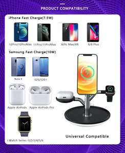 Universal Wireless  iPhone charger Stand for Iphone Apple Watch Airpods