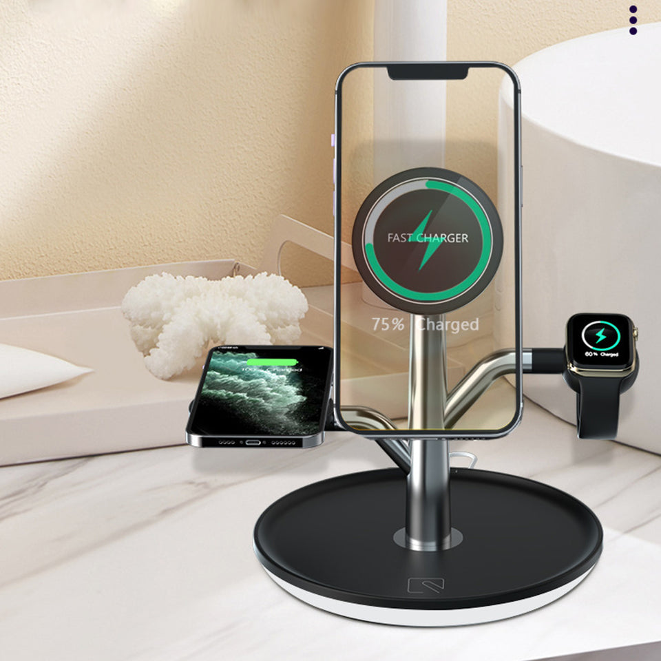 Universal Wireless  iPhone charger Stand for Iphone Apple Watch Airpods