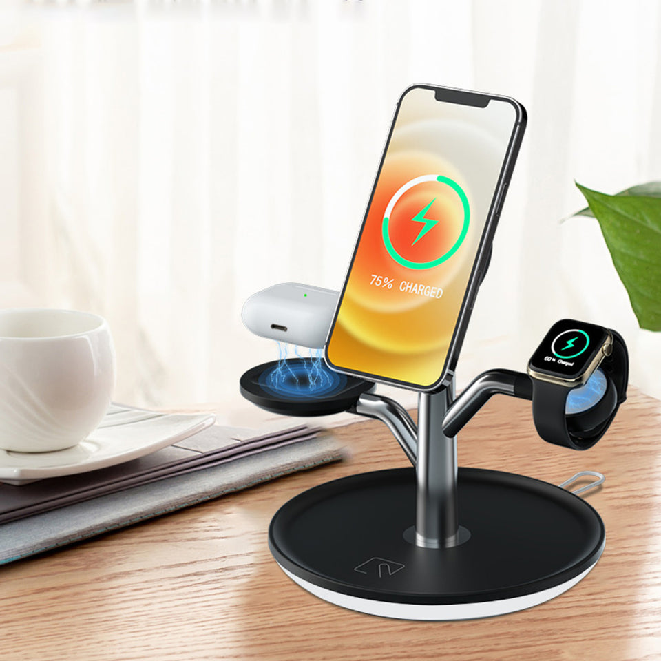 Universal Wireless  iPhone charger Stand for Iphone Apple Watch Airpods