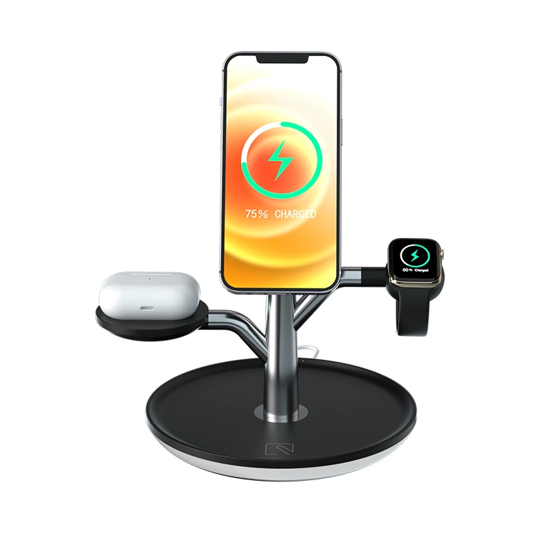 Universal Wireless  iPhone charger Stand for Iphone Apple Watch Airpods