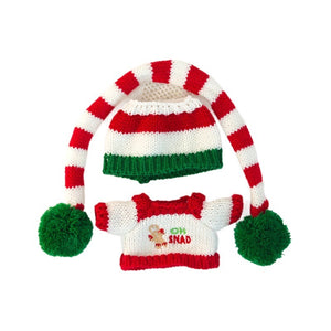 Labubu Sweater Gingerbread Man Doll Clothes Suit Shoes
